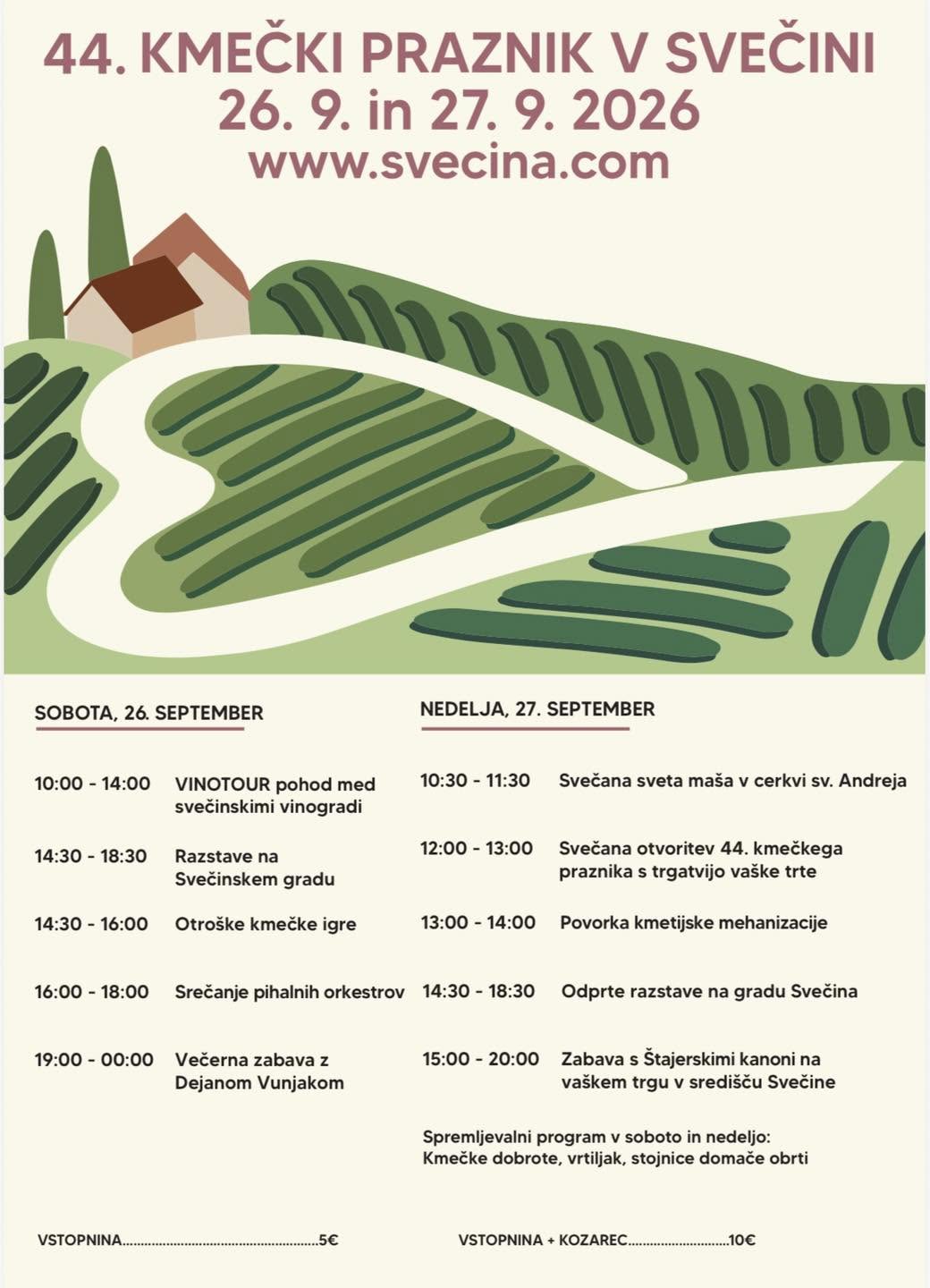 Kmečki praznik program